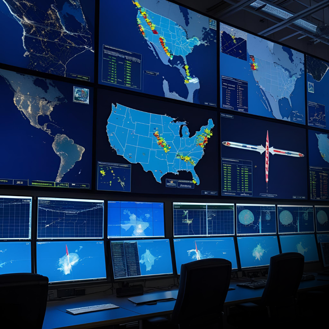 The purpose of the picture is to show a missle defense command center, similar to the work proposed using SHIELD.