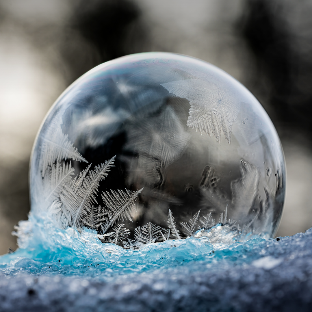 This is an analogy graphic showing a crystal ball to depict bids forecast for the next two years.